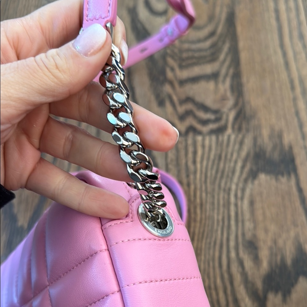 Burberry lambskin Quilted mini Lola camera Bag Primrose Pink - Picture 4 of 12